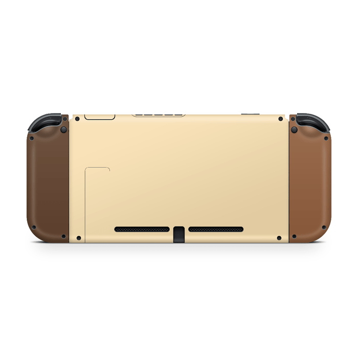 Nintendo Switch with assorted chocolates skin applied showing full coverage