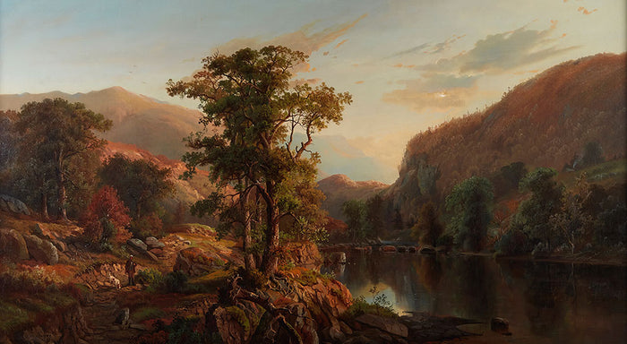 Autumn Riverscape by Henry W. Kemper - Art Print - Zapista