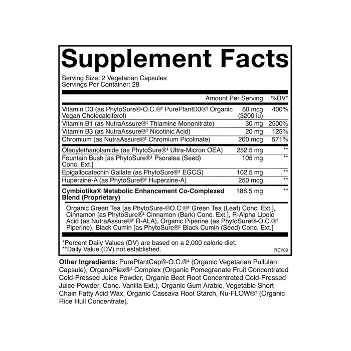 Cymbiotika Metabolic Health - 56 Capsules - L'Organic