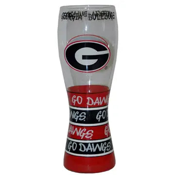 Georgia Bulldogs Pilsner Glass