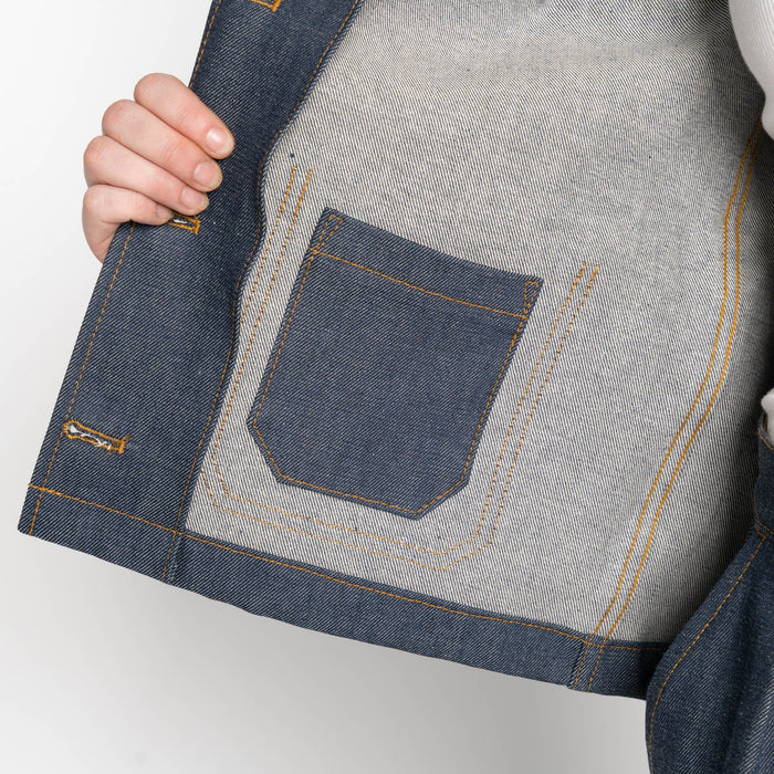 Gracie Jacket - Natural Indigo - Indigo by Naked & Famous Denim