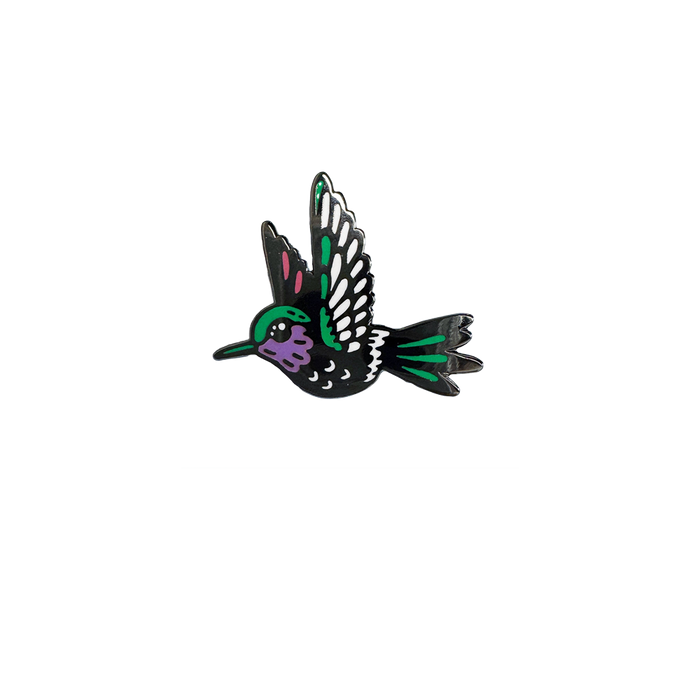 Hummingbird Enamel Pin
