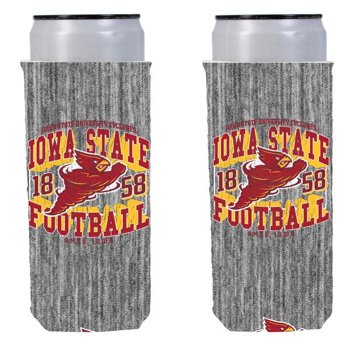 Iowa State Cyclones Heather Grey Punching Cy Slim Koozie