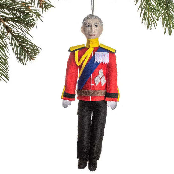 King Charles III Felt Ornament