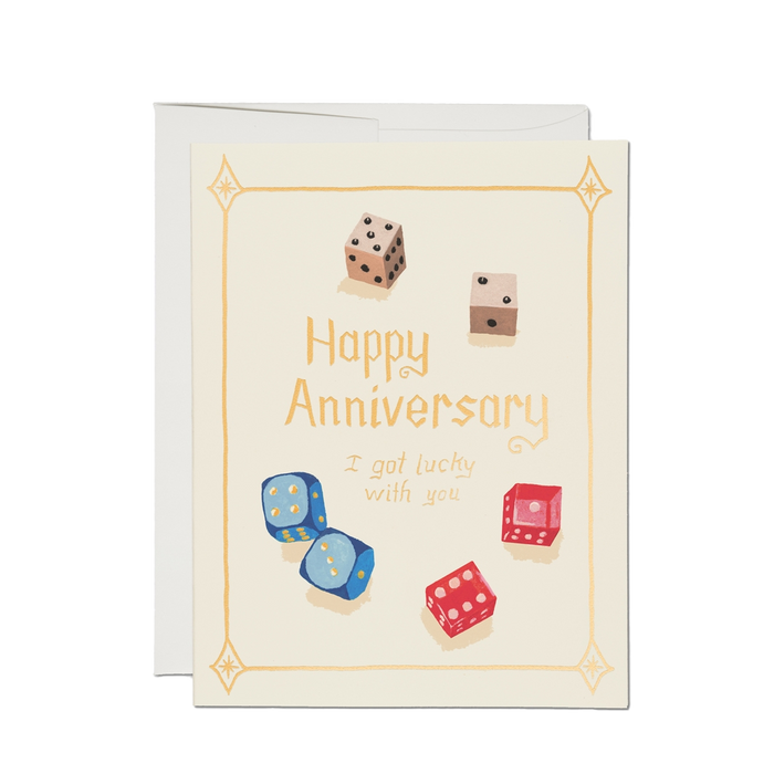 Lucky Dice Anniversary Card