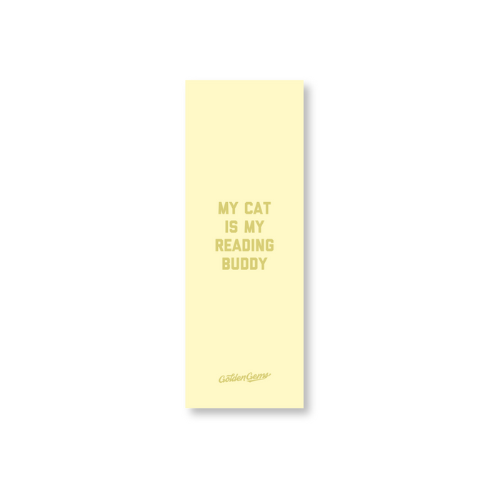 My Cat is My Reading Buddy Bookmark