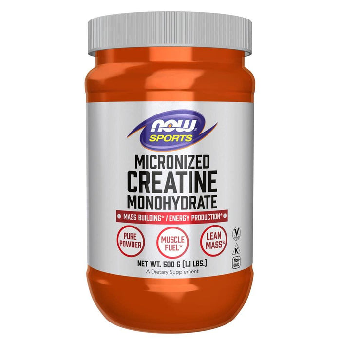 Now Sports Micronized Creatine Monohydrate - 500 mg 1kg - مسحوق الكرياتين مونوهيدرات الميكروني الرياضي ناو - 500 ملغ (1 كغ)