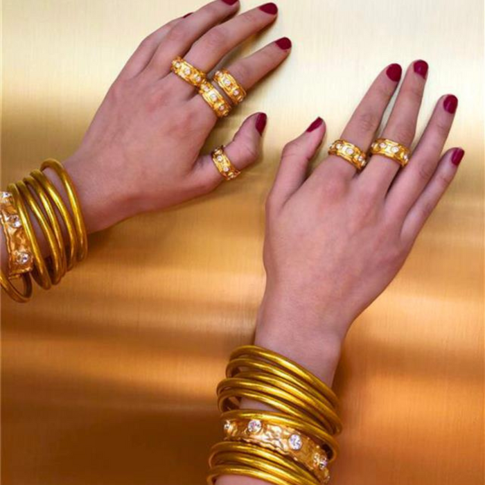 Seven Crystal Cuff & Ring Bundle