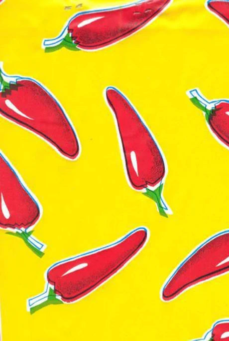 Yellow with Chiles Tablecloth 48x70