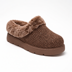 Women’s Cozy Faux-Fur Lined Knit Slip-On Shoes