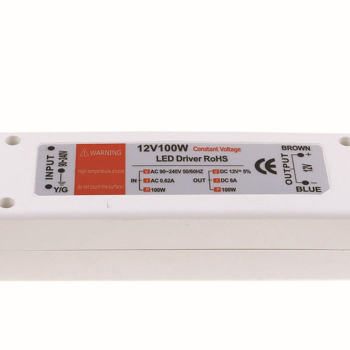 12V 100W LED Driver Power Supply AC to DC for Strip Lights~3273