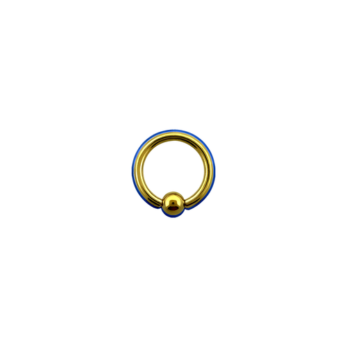 16g Surgical Steel BCR Gold 10mm / Surgical Steel / Gold Ball Closure Ring