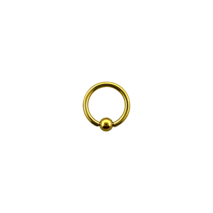 16g Surgical Steel BCR Gold 8mm / Surgical Steel / Gold Ball Closure Ring