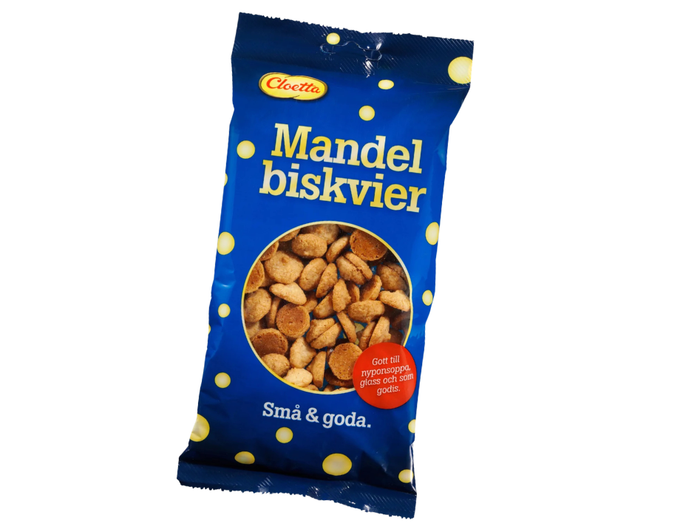 2 Bags of Cloetta Mandelbiskvier Almond Macaroons 150g (5.29 oz) – Authentic Swedish Almond Biscuits