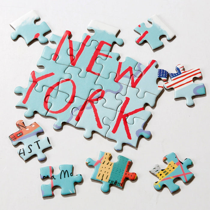 250 Piece New York Map Jigsaw Puzzle and Poster | Little Hippie