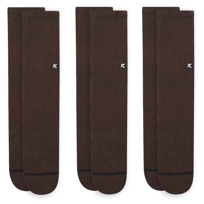 3 Pack Mocha Crew Sock - Kecks
