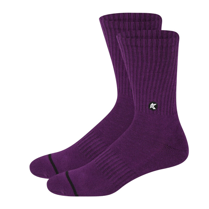 3 Pack Plum Crew Sock - Kecks