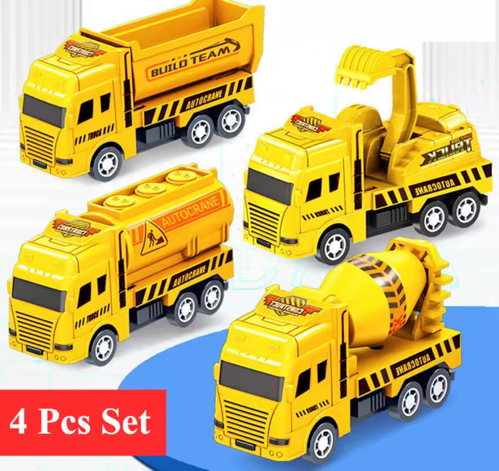 4 Pack Pull Back Cars
