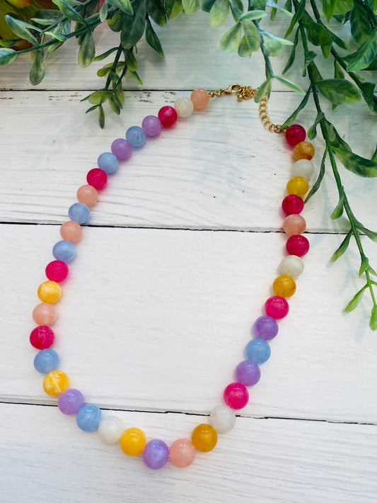 Colorful World Multi Beaded Necklace