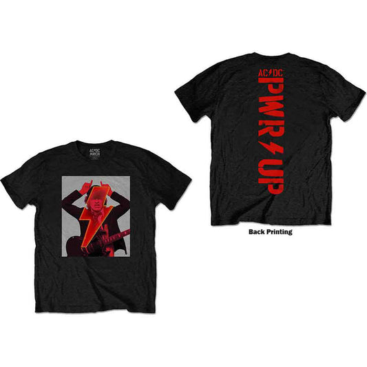 AC/DC - ANGUS FINGER HORNS - T-Shirt Black (Back Print)