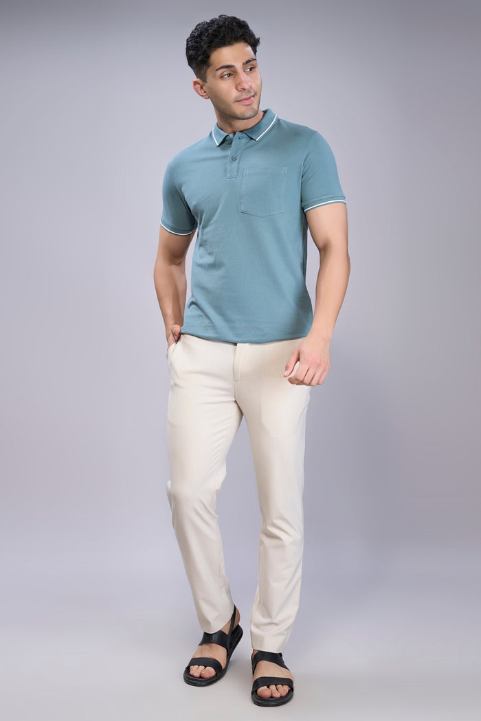 Air Blue - Identity Pocket Polo