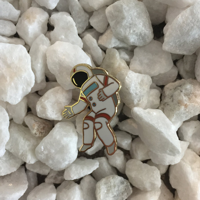 astronaut enamel pin