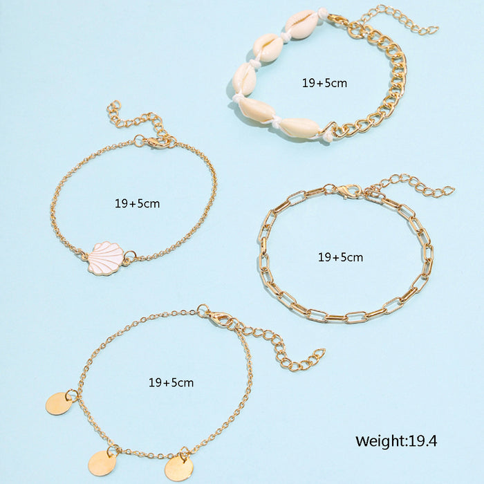 B974 - Golden Shell Beach Bracelet