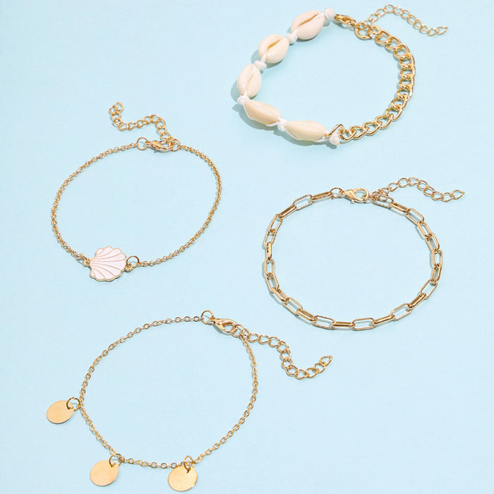 B974 - Golden Shell Beach Bracelet