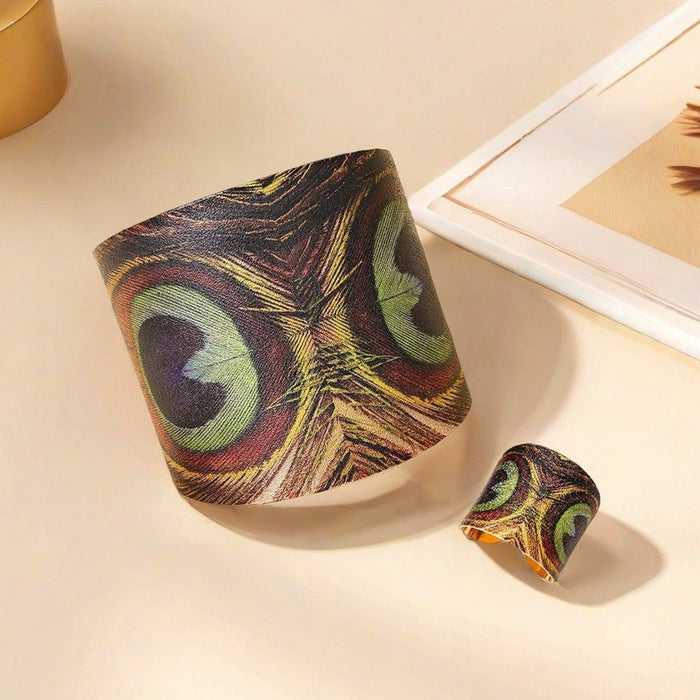 B996 - Peacock Imprinted Bracelet