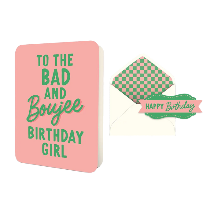 Bad & Boujee Deluxe Birthday Card