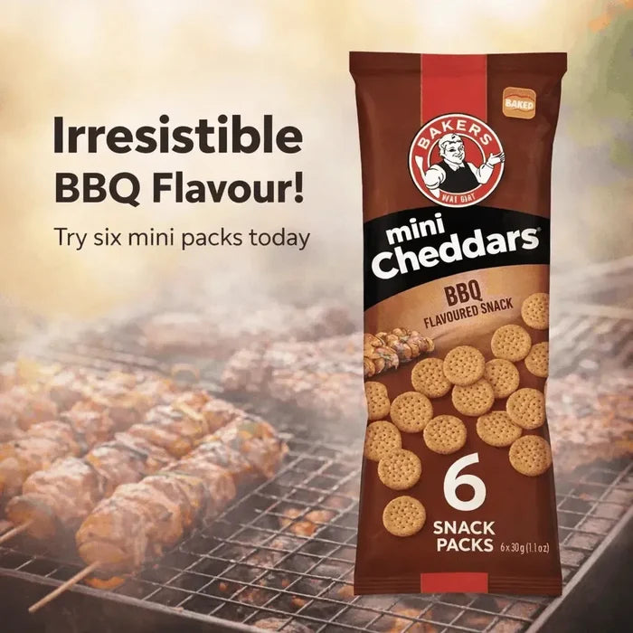 Bakers Mini Cheddars - Multipack BBQ 33g (Pack of 6) Facebook Ad