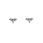 Bat Sterling Silver Post Earrings