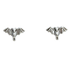 Bat Sterling Silver Post Earrings