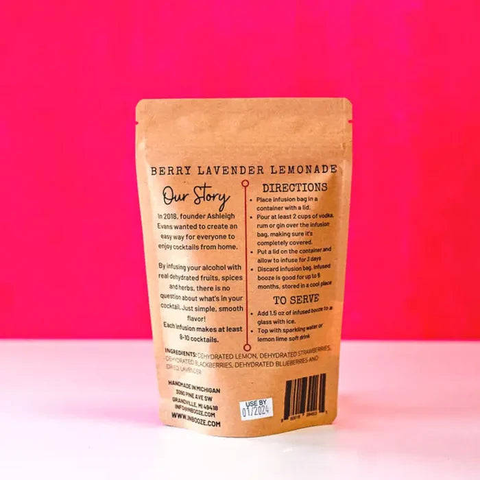 Berry Lavender Lemonade Alcohol Infusion Cocktail Kit
