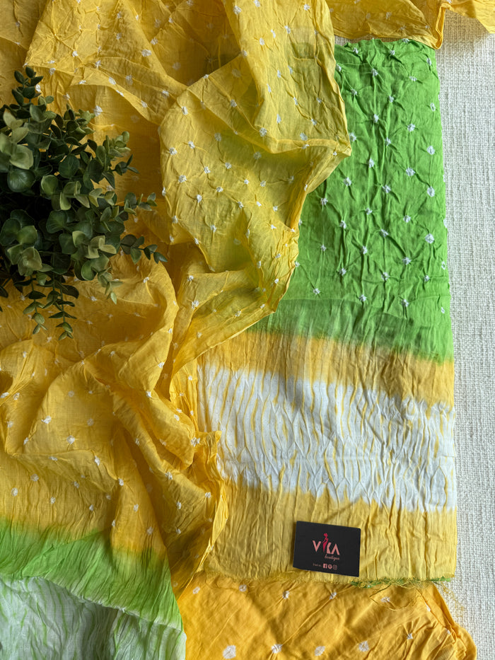 Bhandhej cotton salwar material