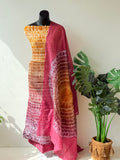 Bhandhej cotton satin salwar material
