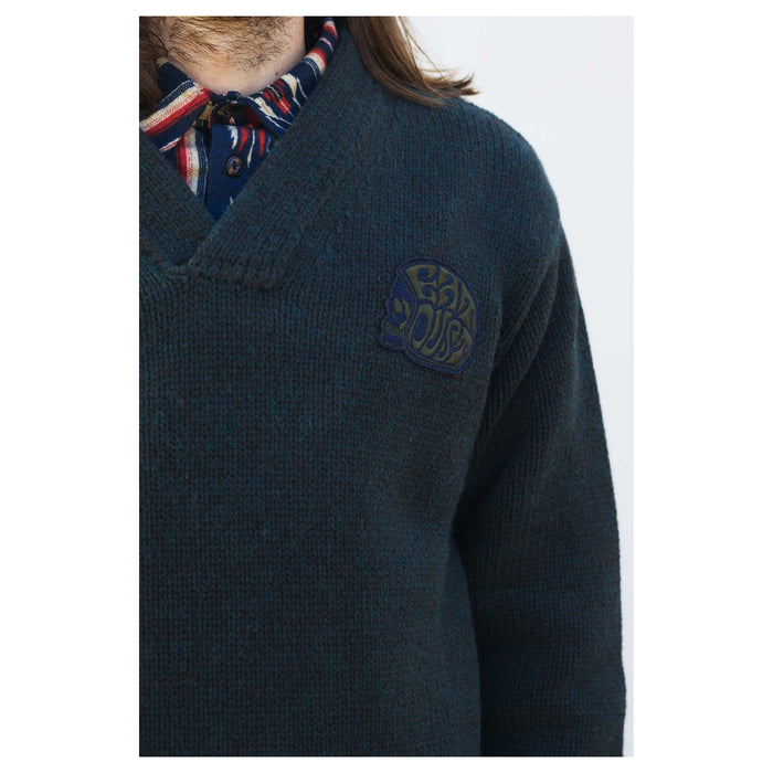 Bi Colored V-Neck knit