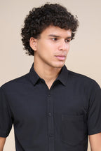 Black - Smart Tech Pocket Shirt Maxzone Clothing
