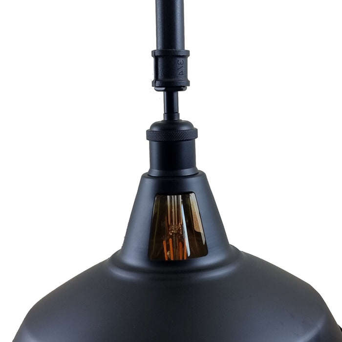 Black Metal Lampshade Industrial Retro Lighting Ceiling Light~1140