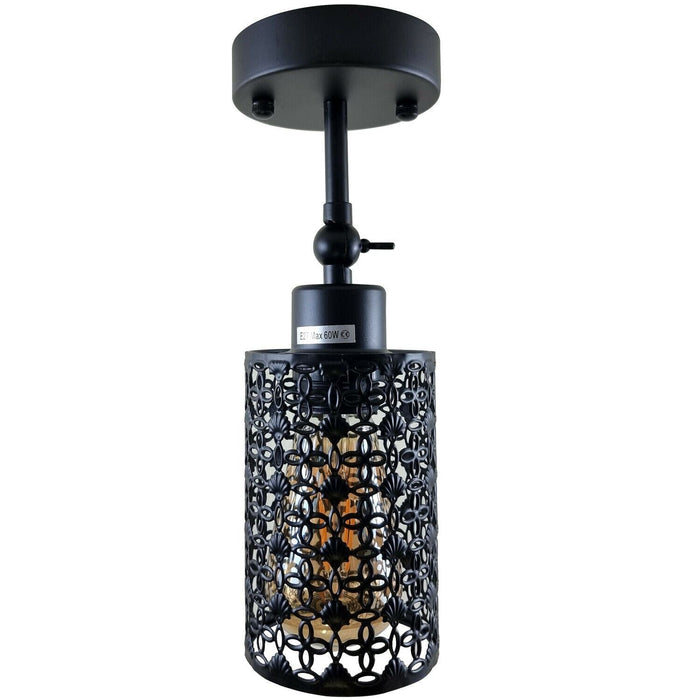 Black Modern Industrial Adjustable Arm Wall Light Fixtures~1237