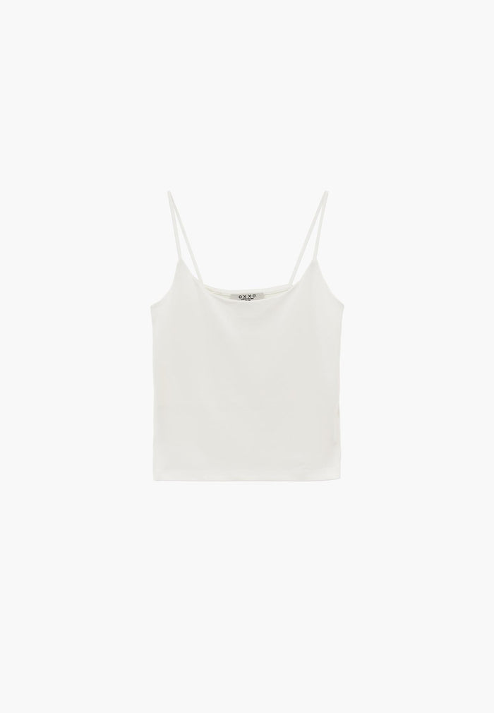 Bodycon Tank Top U Neck - ICE MILK