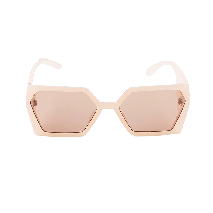 Bright Sharp Geometric Tinted Sunglasses