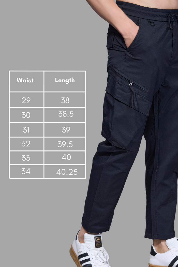 Black Korean Cargo Maxzone Clothing