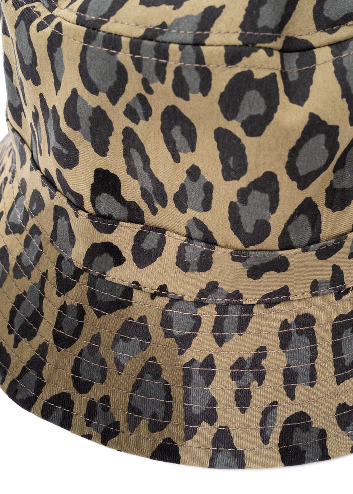 Bucket Hat Cheetah Cotton Khaki