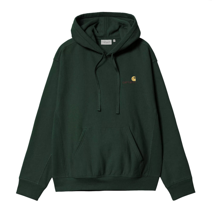Carhartt WIP American Script Hoodie Conifer