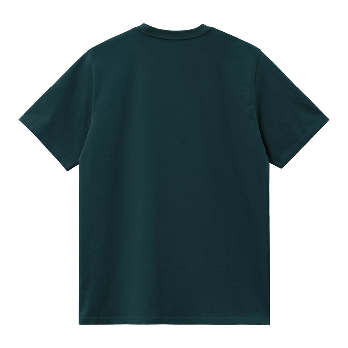 Carhartt WIP American Script T-Shirt Deep Lagoon