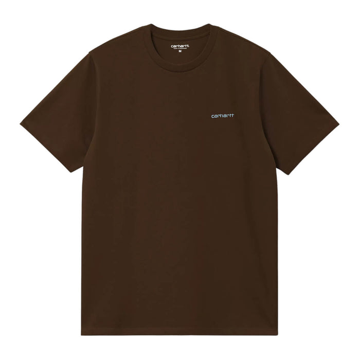 Carhartt WIP Script Embroidery T-Shirt Liberica/Air Sky