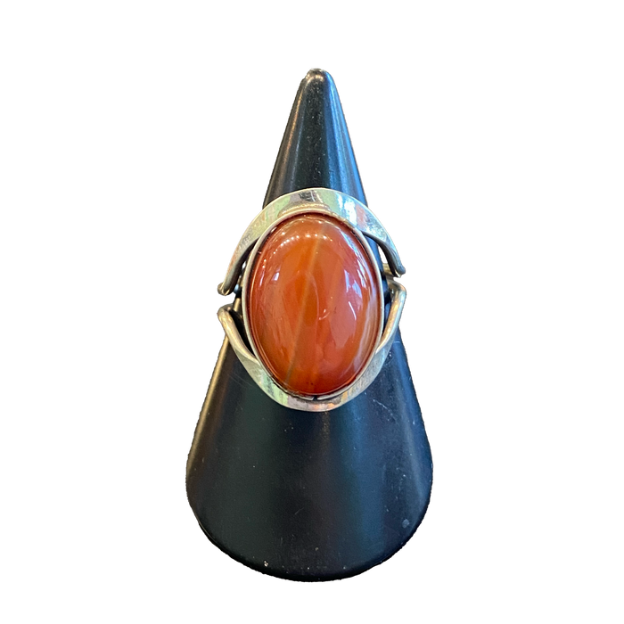 Carnelian Modern Ring