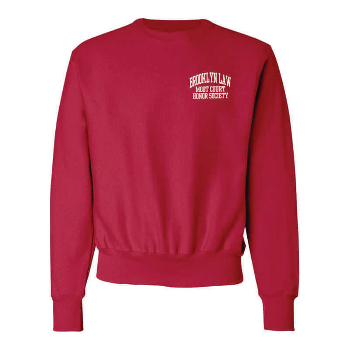 Champion Crewneck Sweatshirt, Left Chest Design - Brooklyn Law School Company Store