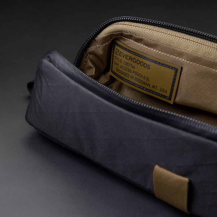 CIVIC Access Pouch 0.5L - CAP0.5 - X-Pac Black + Coyote Brown